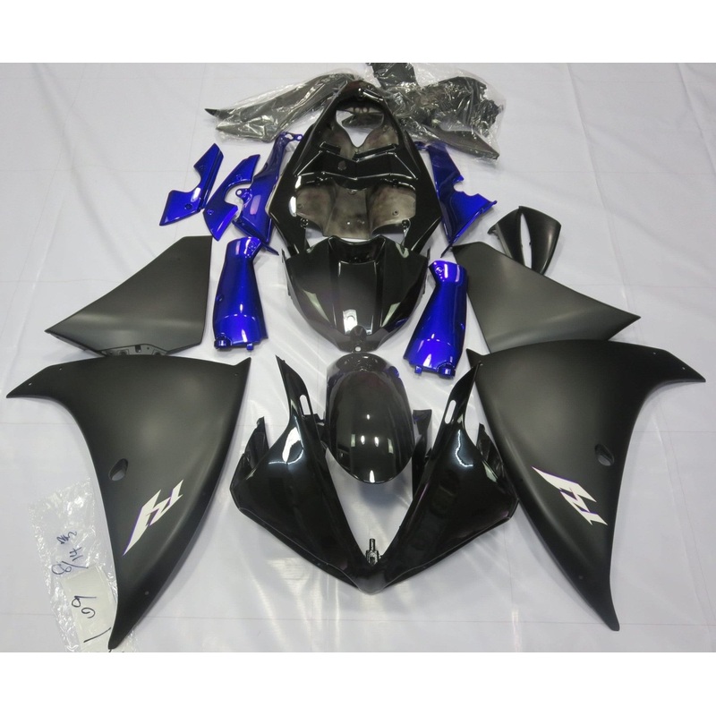 Yamaha YZF-R1 (2012-2014) Black, Matte Black, Blue Fairings No Seat Cowl No Bolt Kit No Tank