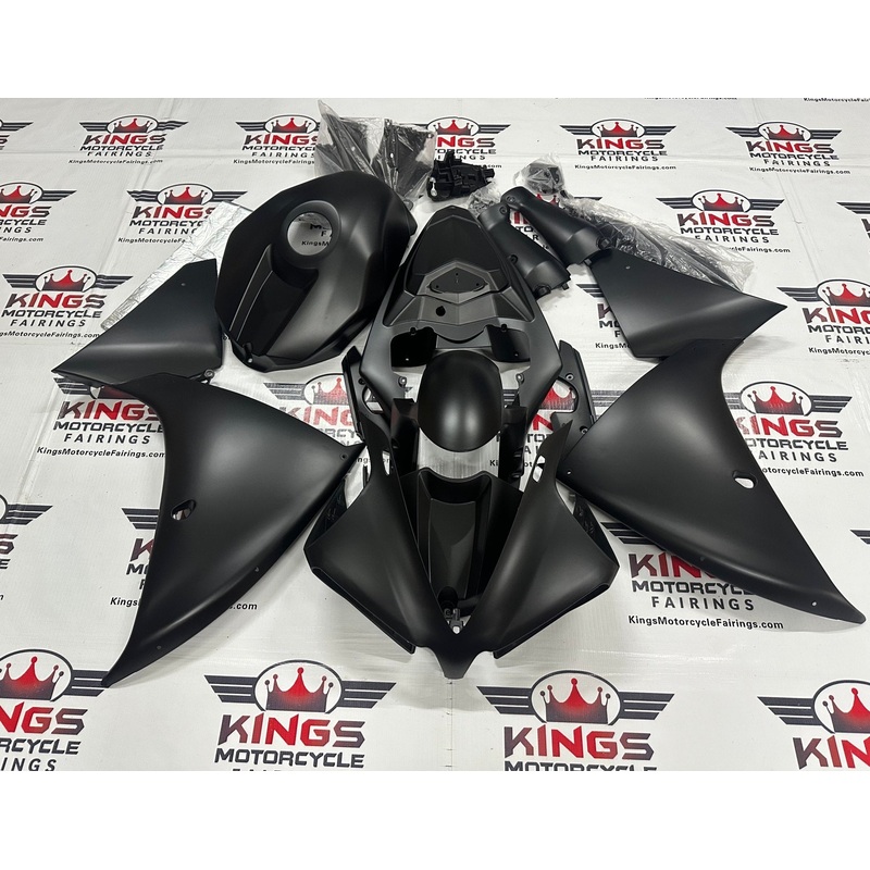 Yamaha YZF-R1 (2012-2014) Matte Black Fairings No Seat Cowl No Bolt Kit No Tank