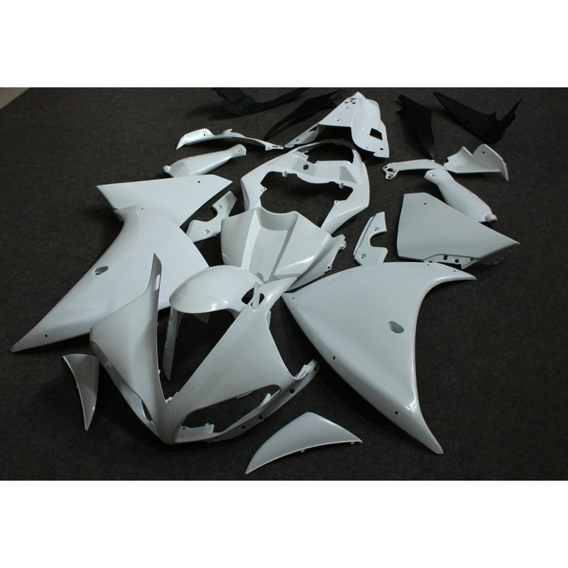 Yamaha YZF-R1 (2012-2014) White Unpainted Fairings No Seat Cowl No Bolt Kit No Tank