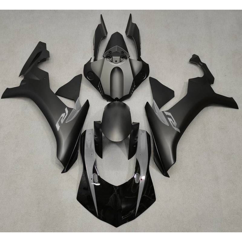 Yamaha YZF-R1 (2015-2019) Matte Black, Gloss Black & Nardo Gray Fairings No Seat Cowl No Bolt Kit No Tank