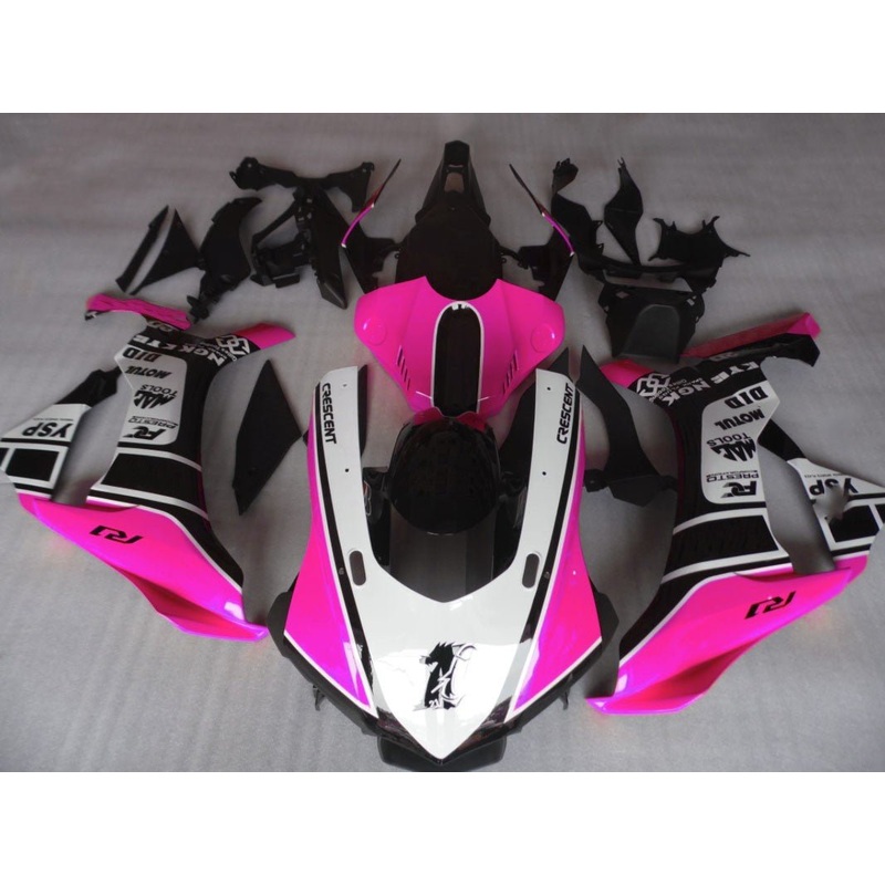 Yamaha YZF-R1 (2015-2019) Pink, White & Black Fairings No Seat Cowl No Bolt Kit No Tank