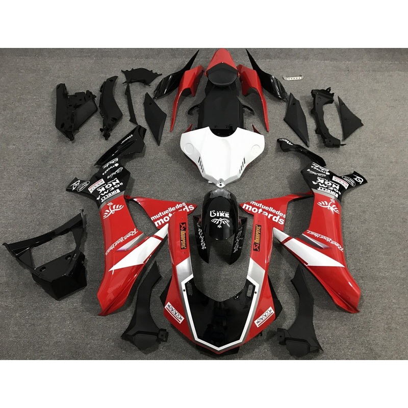 Yamaha YZF-R1 (2015-2019) Red, Black & White Fairings No Seat Cowl No Bolt Kit No Tank