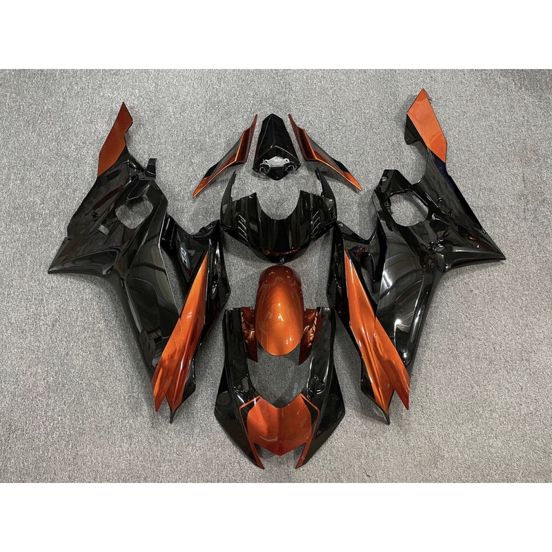 YAMAHA YZF-R6 (2017-2022) Black, Burnt Orange Fairings No Seat Cowl No Bolt Kit No Tank