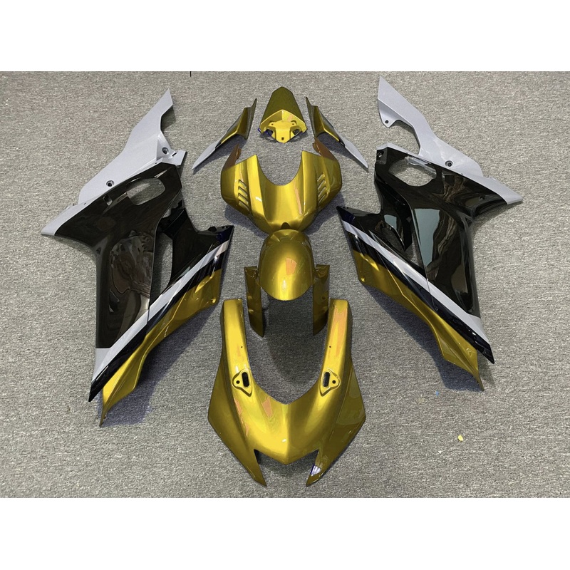 YAMAHA YZF-R6 (2017-2022) Gold, Black, Gray Fairings No Seat Cowl No Bolt Kit No Tank