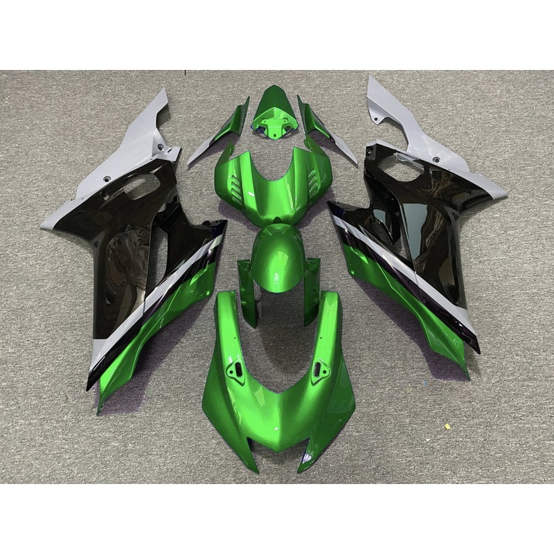 YAMAHA YZF-R6 (2017-2022) Green, Black, Gray Fairings No Seat Cowl No Bolt Kit No Tank