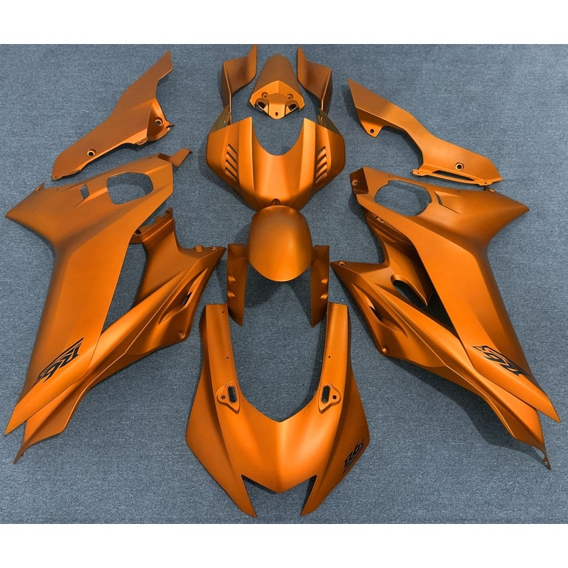 YAMAHA YZF-R6 (2017-2022) Matte Orange, Black Fairings No Seat Cowl No Bolt Kit No Tank