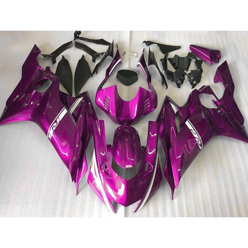 YAMAHA YZF-R6 (2017-2022) Pink & White Fairings No Seat Cowl No Bolt Kit No Tank