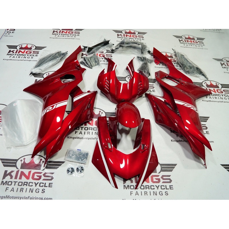 YAMAHA YZF-R6 (2017-2022) Red & White Fairings No Seat Cowl No Bolt Kit No Tank