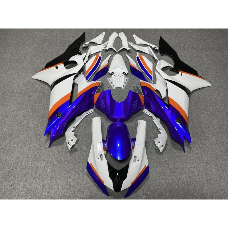 YAMAHA YZF-R6 (2017-2022) White, Blue, Orange, Black Fairings No Seat Cowl No Bolt Kit No Tank