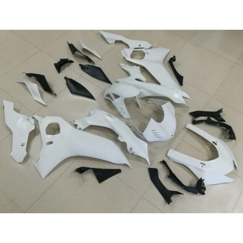 YAMAHA YZF-R6 (2017-2022) White Fairings No Seat Cowl No Bolt Kit No Tank