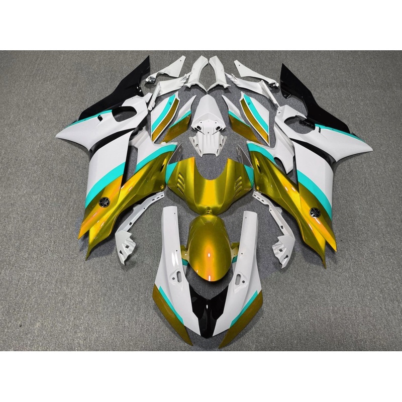 YAMAHA YZF-R6 (2017-2022) White, Gold, Turquoise Blue, Black Fairings No Seat Cowl No Bolt Kit No Tank
