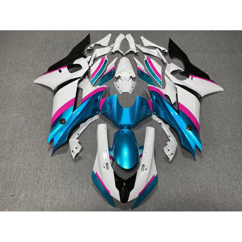 YAMAHA YZF-R6 (2017-2022) White, Light Blue, Pink, Black Fairings No Seat Cowl No Bolt Kit No Tank