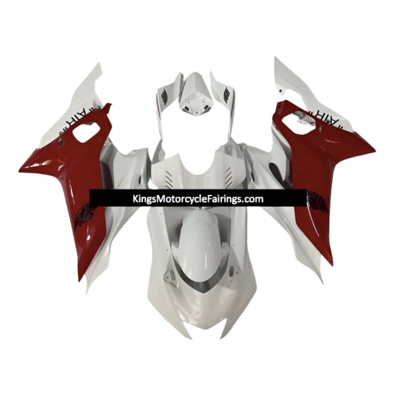 YAMAHA YZF-R6 (2017-2022) White, Red AIR Fairings No Seat Cowl No Bolt Kit No Tank