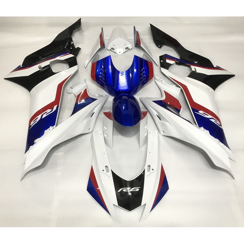 YAMAHA YZF-R6 (2017-2022) White, Red, Blue, Black Fairings No Seat Cowl No Bolt Kit No Tank
