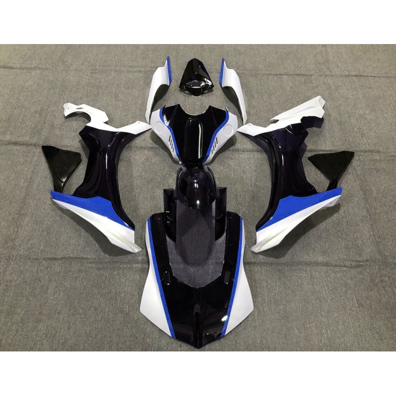 Yamaha YZF-R1 (2015-2019) Black, White & Blue Fairings No Seat Cowl No Bolt Kit No Tank