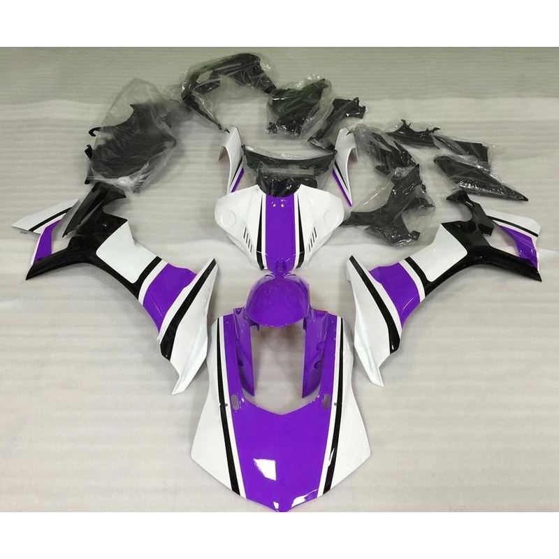 Yamaha YZF-R1 (2015-2019) White, Purple & Black Fairings No Seat Cowl No Bolt Kit No Tank
