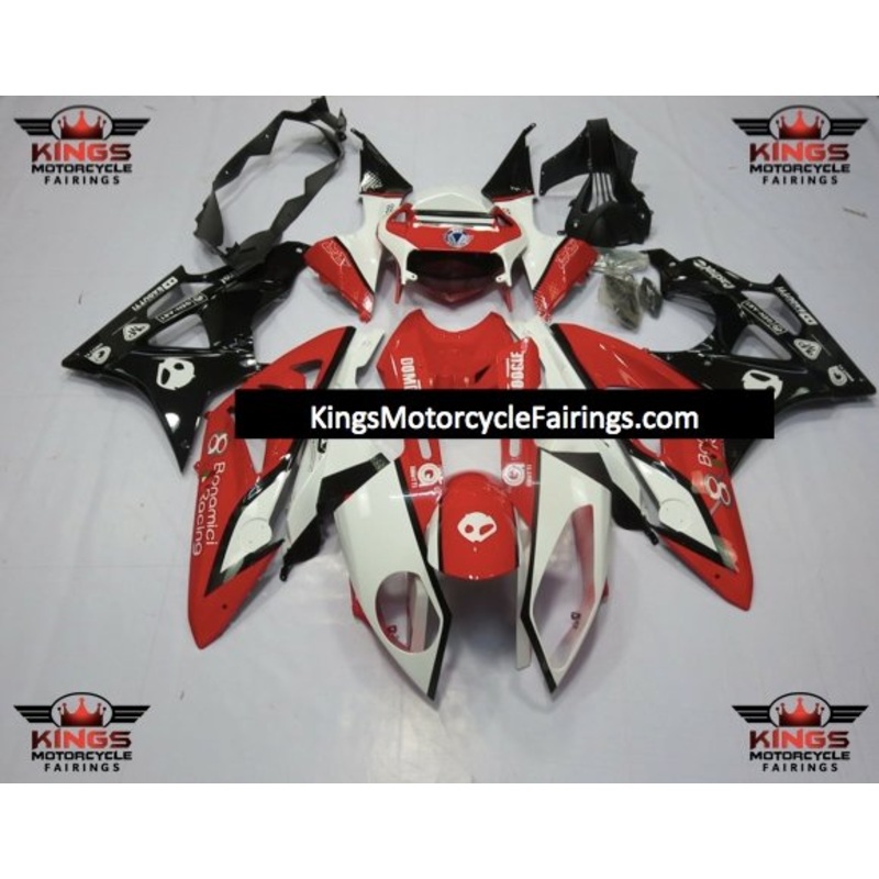 BMW S1000RR (2009-2014) Red, White & Black Fairings No Seat Cowl No Bolt Kit No Tank