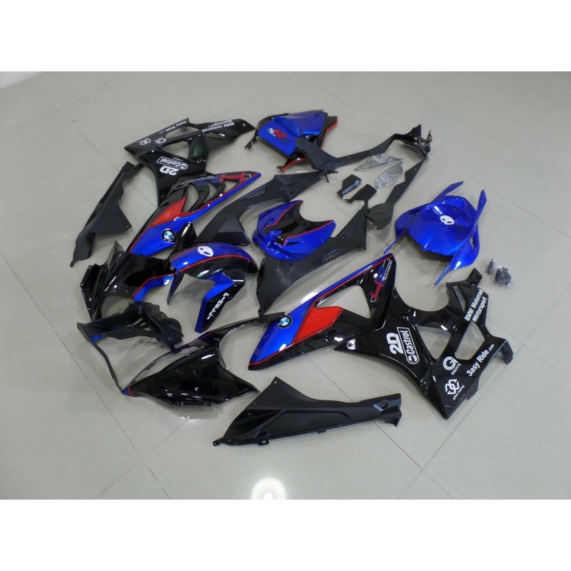 BMW S1000RR (2015-2016) Black, Blue, Red Fairings No Seat Cowl No Bolt Kit No Tank