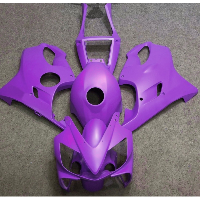 Honda CBR600F4i (2001-2003) Matte Purple Fairings Clear Windscreen: Free No Bolt Kit No Tank