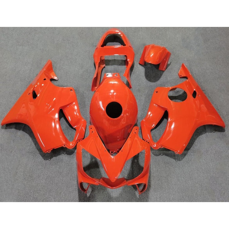 Honda CBR600F4i (2001-2003) Orange Fairings Clear Windscreen: Free No Bolt Kit No Tank