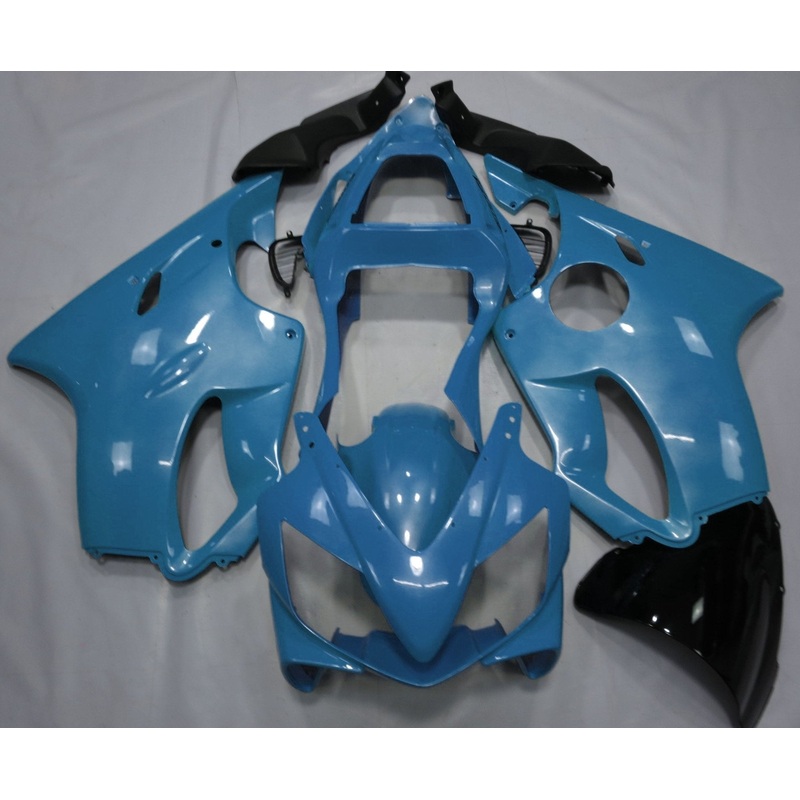Honda CBR600F4i (2001-2003) Pearl Blue Fairings Clear Windscreen: Free No Bolt Kit No Tank