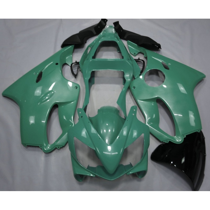 Honda CBR600F4i (2001-2003) Pearl Green Fairings Clear Windscreen: Free No Bolt Kit No Tank