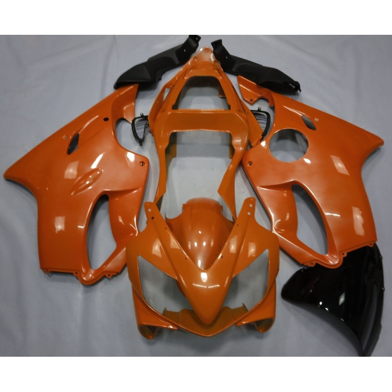 Honda CBR600F4i (2001-2003) Pearl Orange Fairings Clear Windscreen: Free No Bolt Kit No Tank