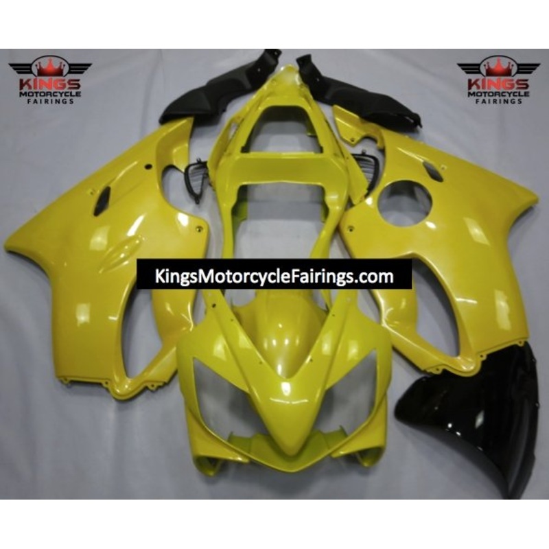 Honda CBR600F4i (2001-2003) Yellow Fairings Clear Windscreen: Free No Bolt Kit No Tank