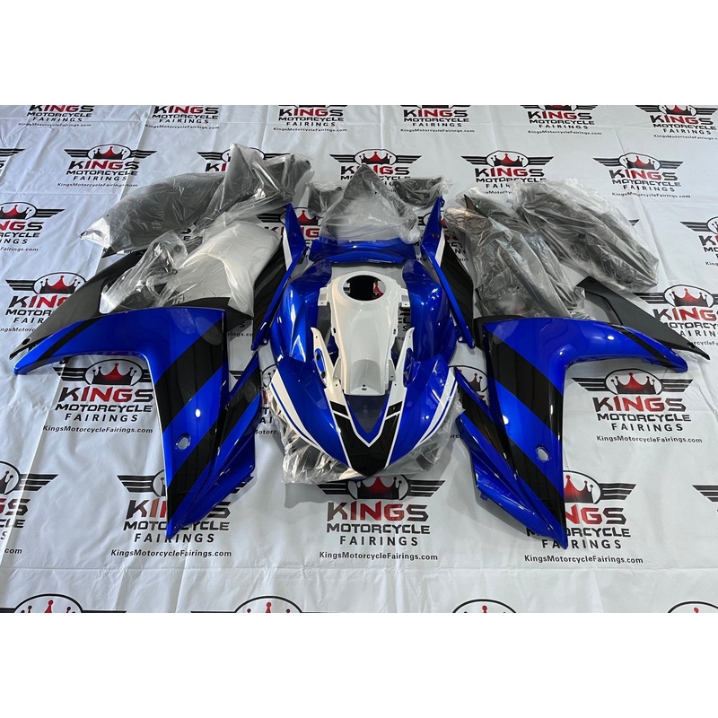 Yamaha YZF-R3 (2015-2018) Blue, White & Black Fairings No Seat Cowl No Bolt Kit No Tank Cover