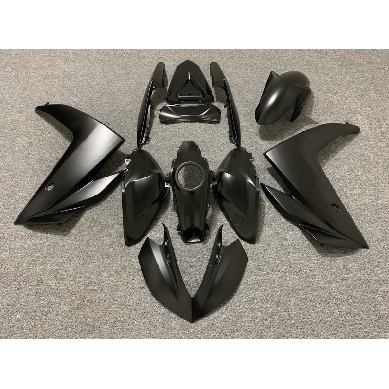Yamaha YZF-R3 (2015-2018) Matte Black Fairings No Seat Cowl No Bolt Kit No Tank Cover