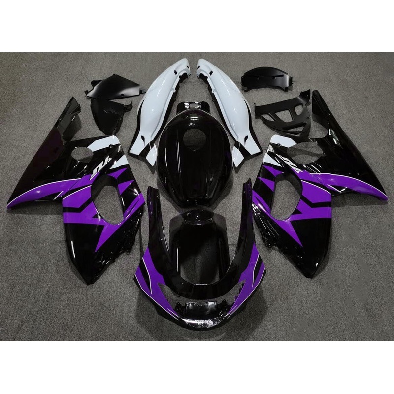 YAMAHA YZF600R (1998-2007) Black, Purple, White Fairings Clear Windscreen: Free No Bolt Kit No Tank Cover
