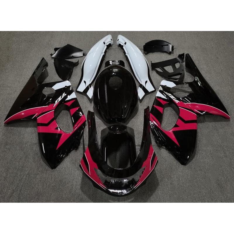 YAMAHA YZF600R (1998-2007) BLACK, RED & WHITE FAIRINGS Clear Windscreen: Free No Bolt Kit No Tank Cover