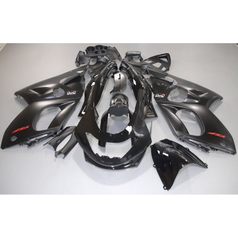 YAMAHA YZF600R (1998-2007) MATTE BLACK, GLOSS BLACK & RED FAIRINGS Clear Windscreen: Free No Bolt Kit No Tank Cover
