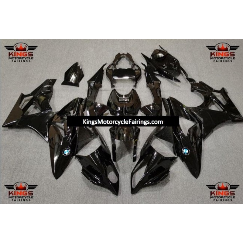 BMW S1000RR (2009-2014) All Black Fairings No Seat Cowl No Bolt Kit No Tank