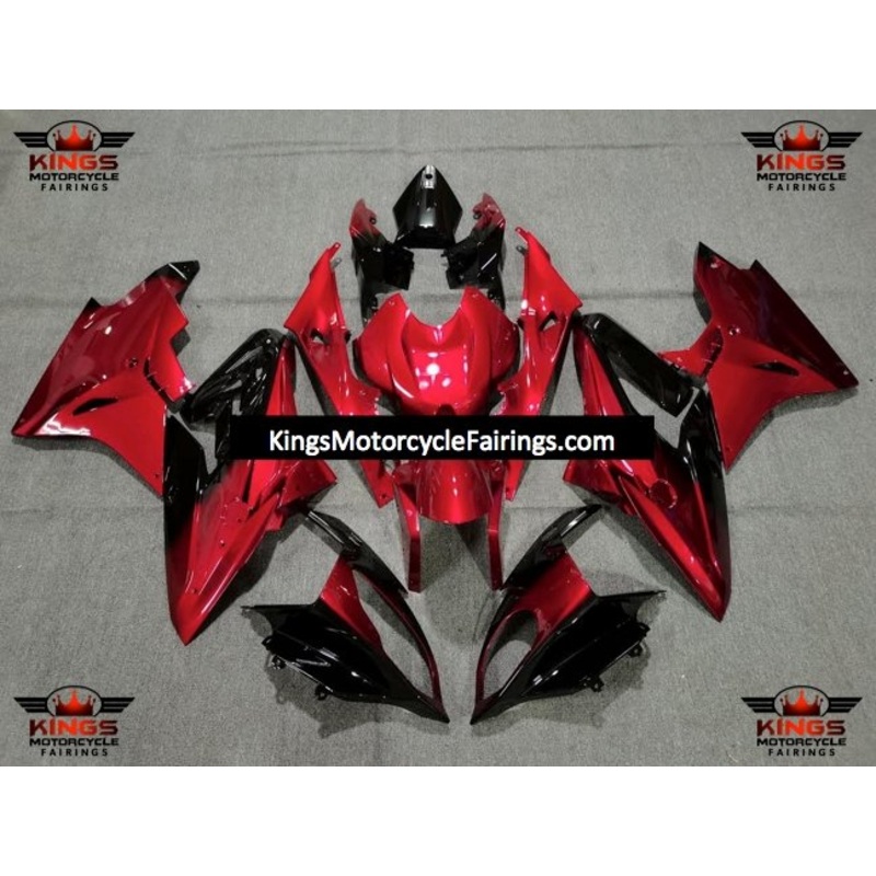 BMW S1000RR (2009-2014) Candy Red & Black Fairings No Seat Cowl No Bolt Kit No Tank