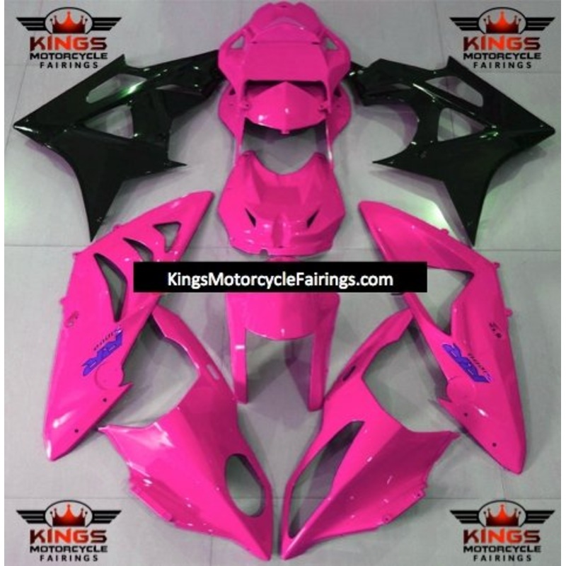 BMW S1000RR (2009-2014) Hot Pink & Black Fairings No Seat Cowl No Bolt Kit No Tank