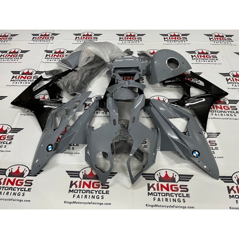 BMW S1000RR (2009-2014) Nardo Gray, Black Fairings No Seat Cowl No Bolt Kit No Tank