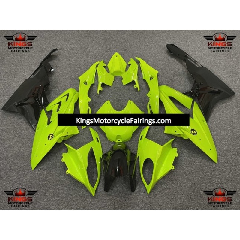 BMW S1000RR (2009-2014) Neon Yellow & Black Fairings No Seat Cowl No Bolt Kit No Tank