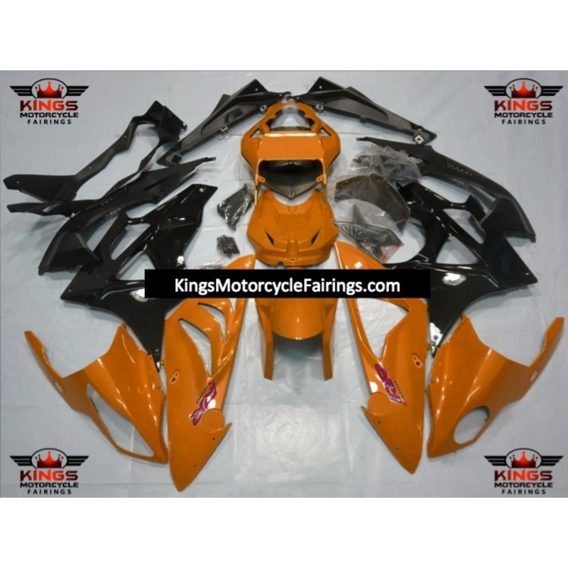 BMW S1000RR (2009-2014) Orange & Black Fairings No Seat Cowl No Bolt Kit No Tank