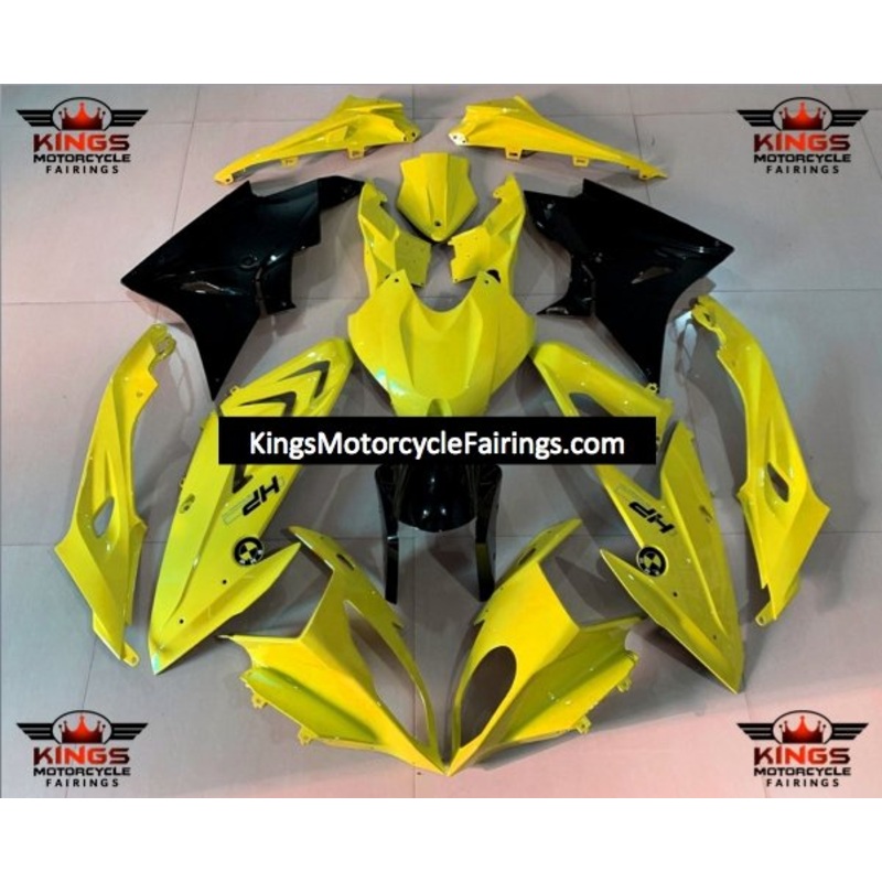 BMW S1000RR (2009-2014) Yellow & Black HP Fairings No Seat Cowl No Bolt Kit No Tank