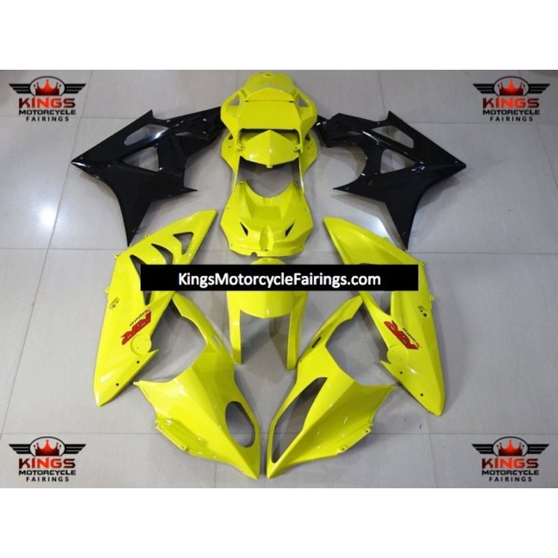 BMW S1000RR (2009-2014) Yellow, Black & Red Fairings No Seat Cowl No Bolt Kit No Tank