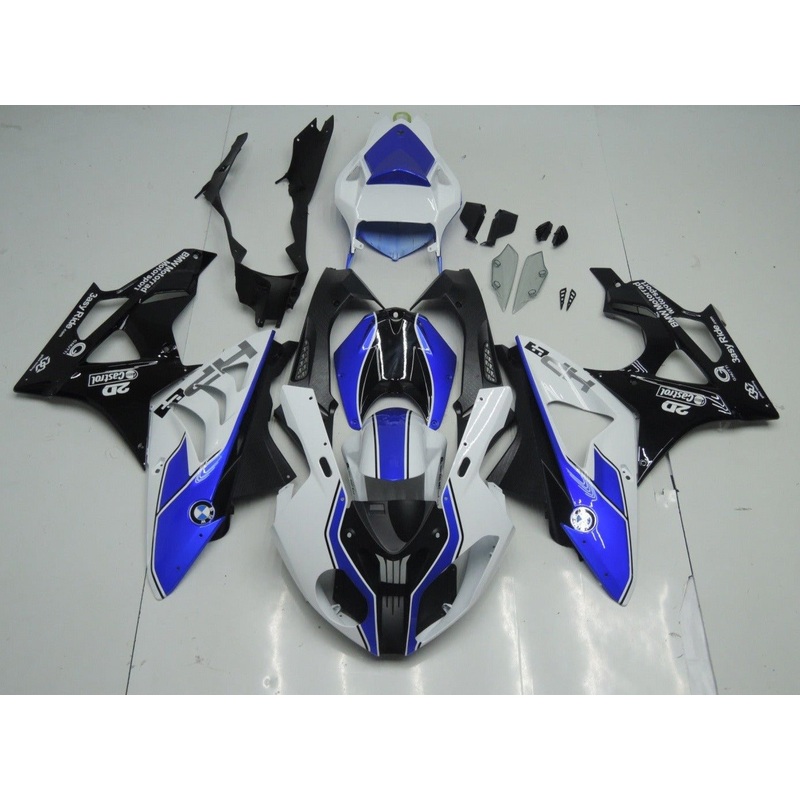 BMW S1000RR (2015-2016) Blue, White & Black Fairings No Seat Cowl No Bolt Kit No Tank