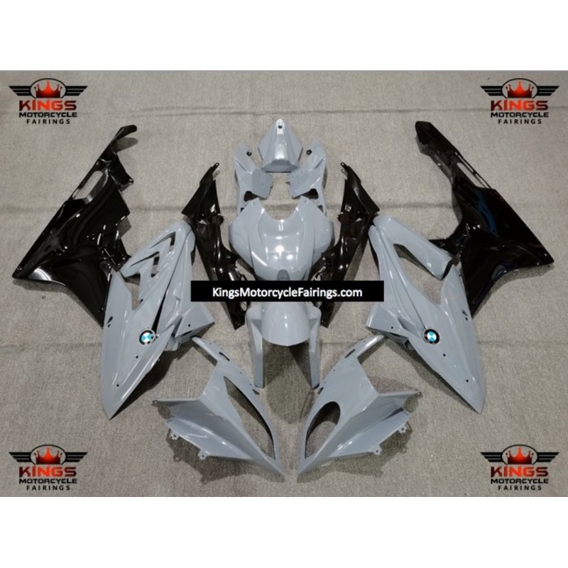 BMW S1000RR (2015-2016) Nardo Gray & Black Fairings No Seat Cowl No Bolt Kit No Tank