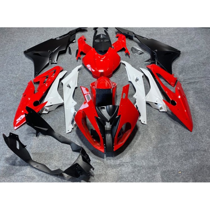 BMW S1000RR (2015-2016) Red, Matte Black, Gray Fairings No Seat Cowl No Bolt Kit No Tank