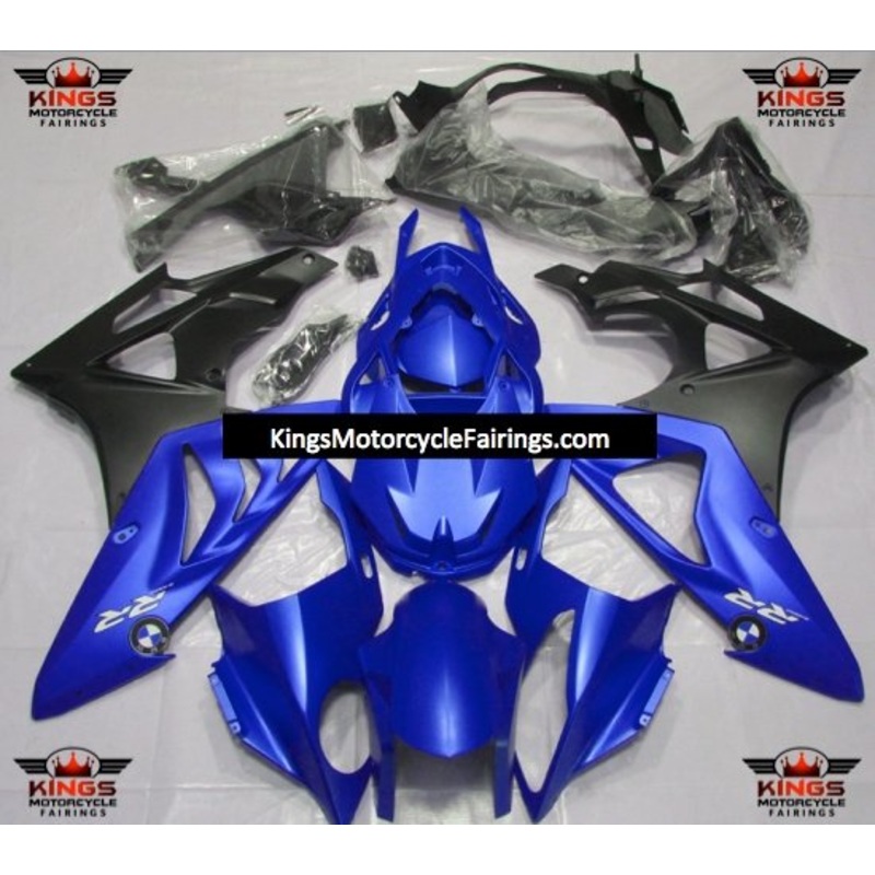 BMW S1000RR (2017-2018) Matte Royal Blue & Matte Black Fairings No Seat Cowl No Bolt Kit No Tank