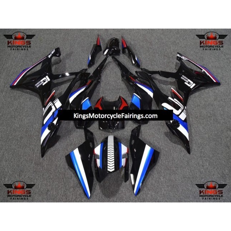 BMW S1000RR (2019-2022) Black, Blue, Red, White Fairings No Seat Cowl No Bolt Kit No Tank