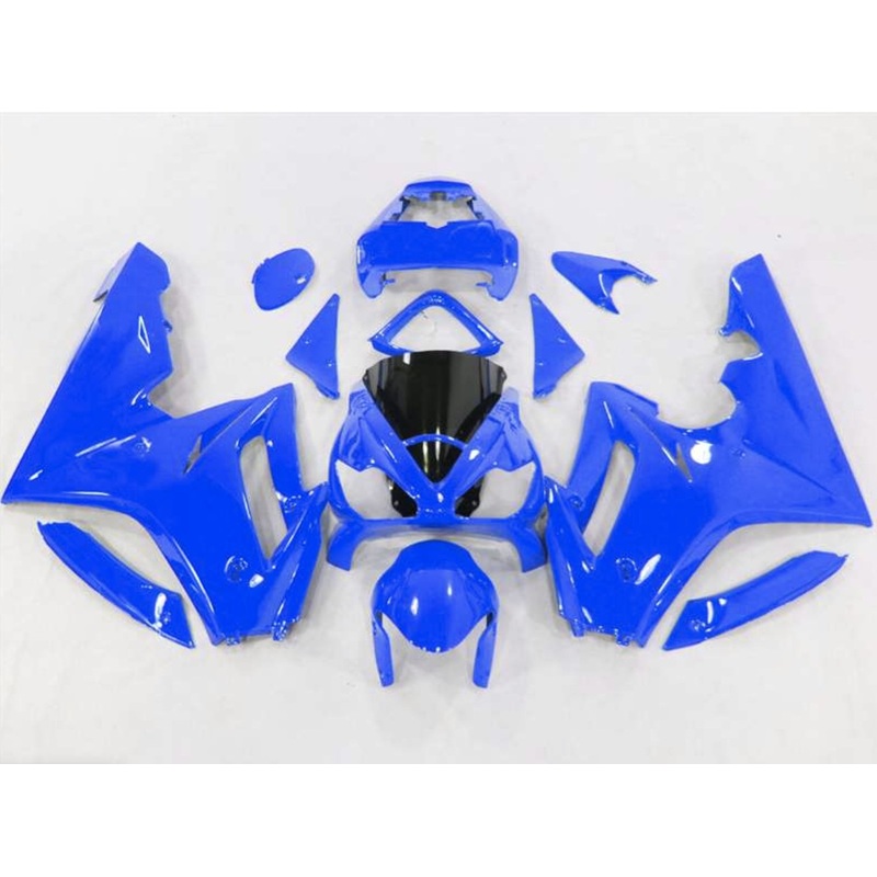 Triumph Daytona 675 (2006-2008) Blue Fairings Clear Windscreen: Free No Bolt Kit