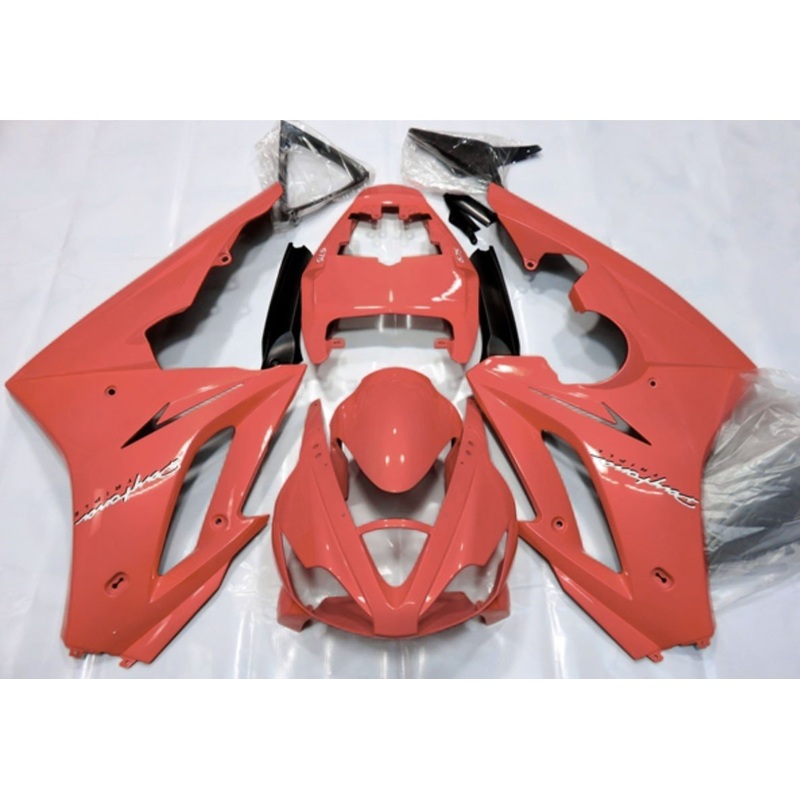 Triumph Daytona 675 (2006-2008) Grapefruit Red Fairings Clear Windscreen: Free No Bolt Kit
