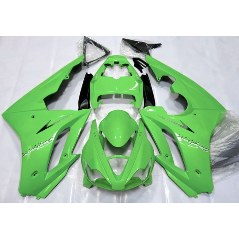 Triumph Daytona 675 (2006-2008) Green Fairings Clear Windscreen: Free No Bolt Kit