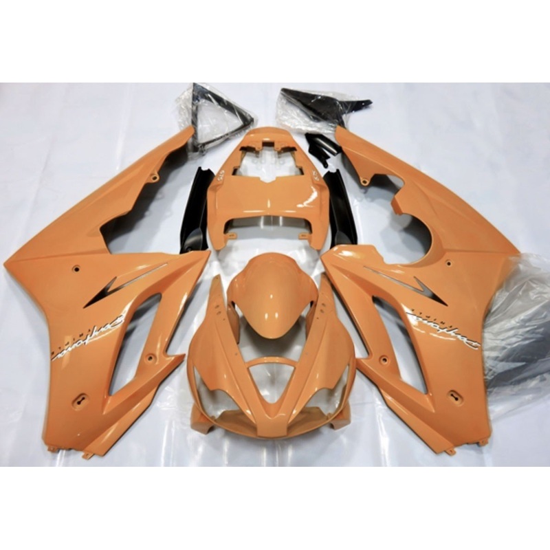 Triumph Daytona 675 (2006-2008) Light Orange Fairings Clear Windscreen: Free No Bolt Kit